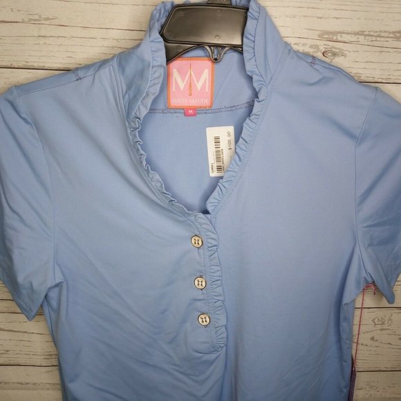 MISSY MAUDE WOMEN'S SZ MEDIUM GOLF TOP $100 - Picture 1 of 3